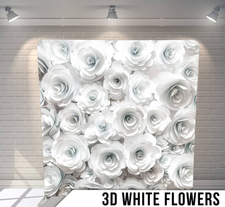 Binghamton-NY-Wedding-DJ-Photo-Booth-Backdrop-3DWhiteFlowers